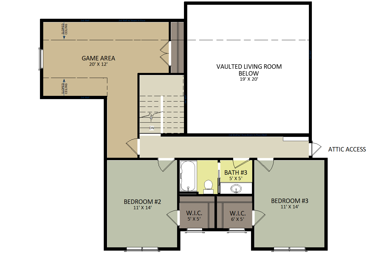 Dover Second Floor Floor Plan